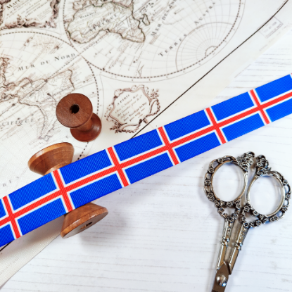 Picture of Iceland Flag Printed Ribbon