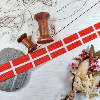 Picture of Denmark Flag Printed Ribbon