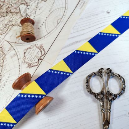 Picture of Bosnia & Herzegovina Flag Printed Ribbon