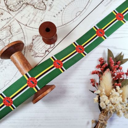 Picture of Dominica  Flag Printed Ribbon