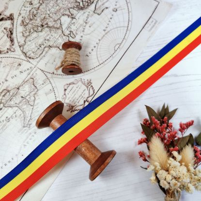 Picture of Romania Flag Printed Ribbon