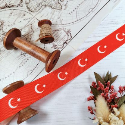 Picture of Turkiye Flag Printed Ribbon