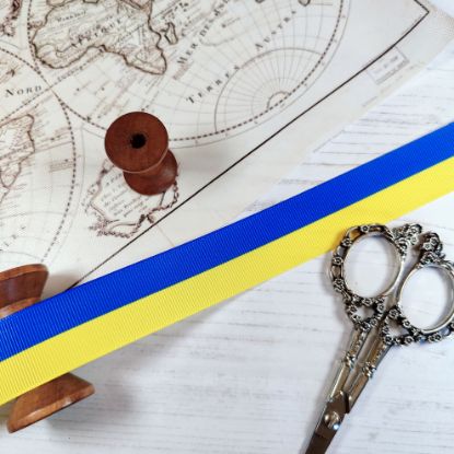 Picture of Ukraine Flag Printed Ribbon