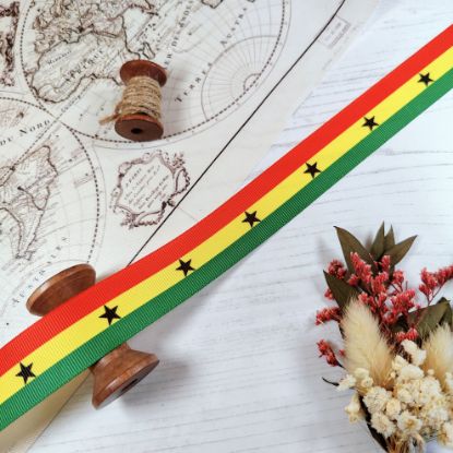 Picture of Ghana Flag Printed Ribbon