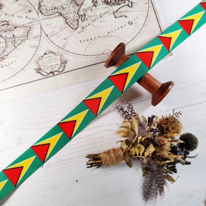 Picture of Guyana Flag Printed Ribbon