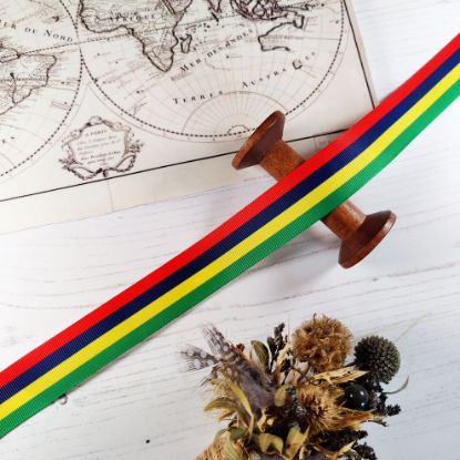 Picture of Mauritius Flag Printed Ribbon