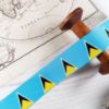 Picture of Saint Lucia Flag Printed Ribbon