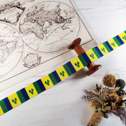Picture of St Vincent Flag Printed Ribbon