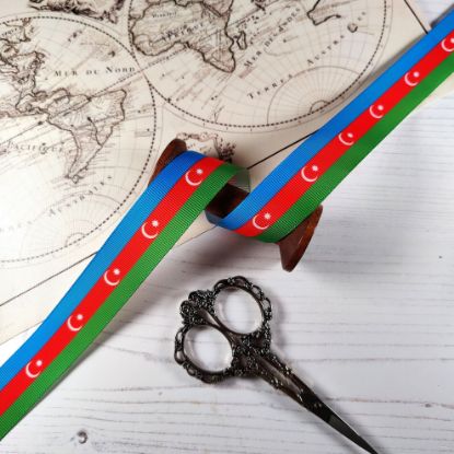 Picture of Azerbaijan Flag Printed Ribbon
