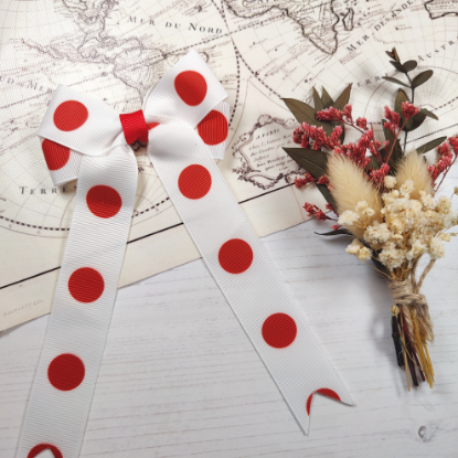 Picture of Japan Flag Handmade Bow