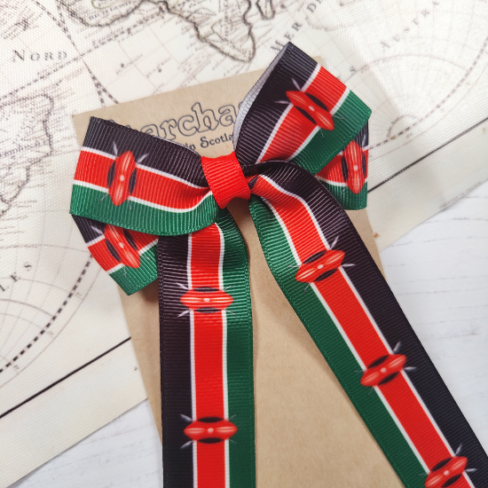 Picture of Kenya Flag Handmade Bow