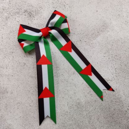 Picture of Palestine Flag Handmade Bow